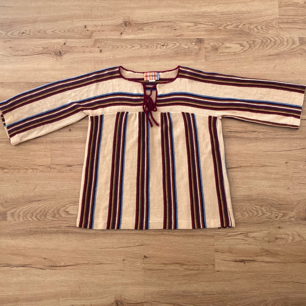 70s stripe knit top - Picture 6 of 7